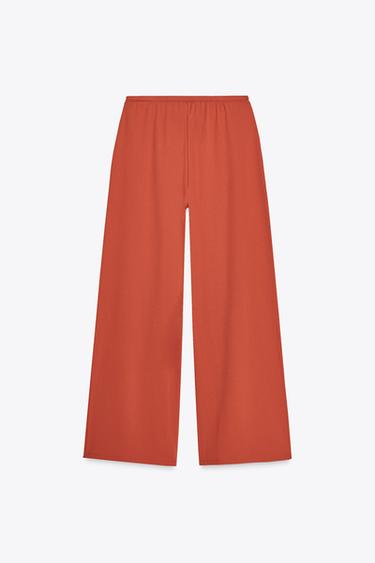 PANTALÓN RECTO TEXTURA - Caldero de Zara