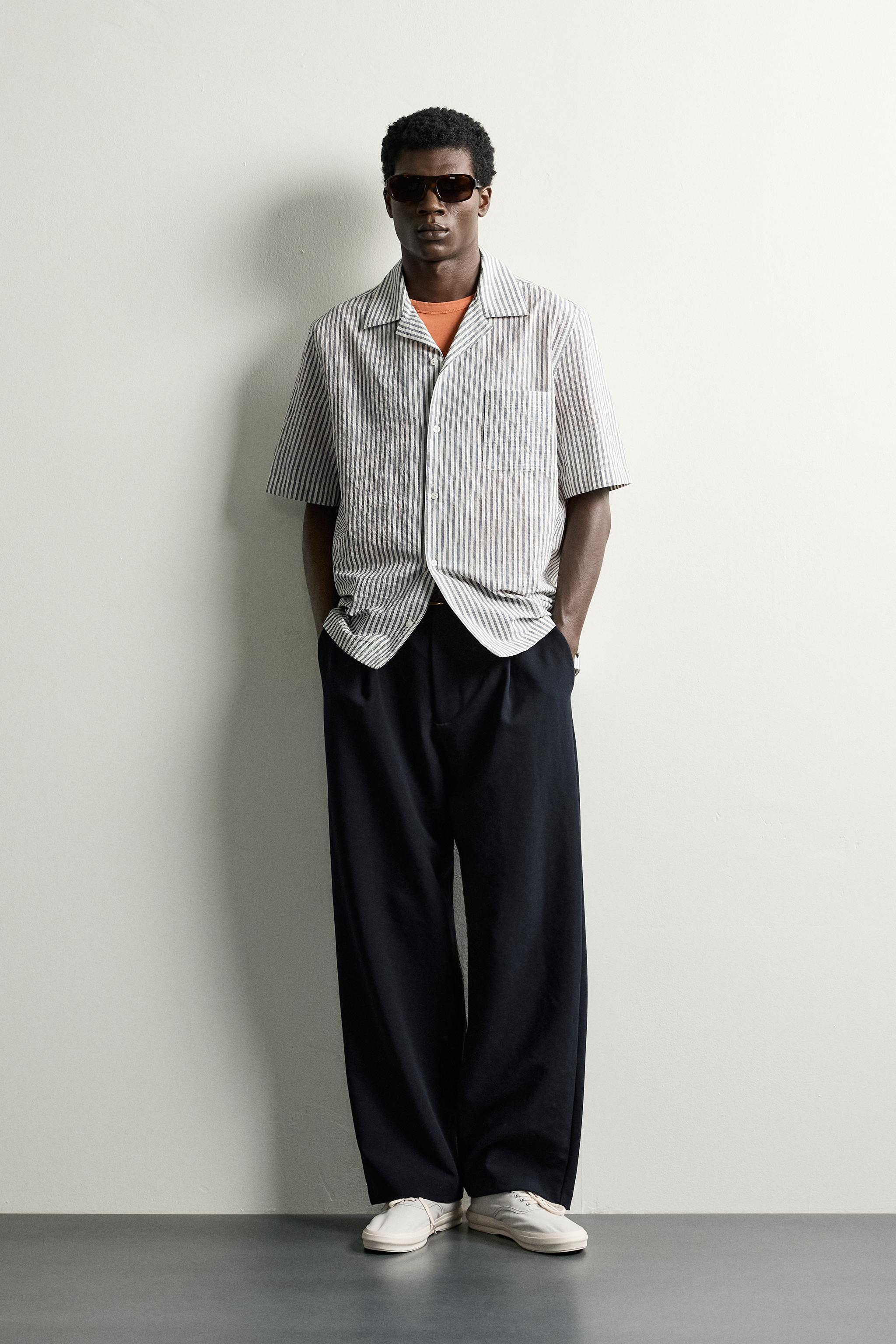 REGULAR FIT SEERSUCKER SHIRT