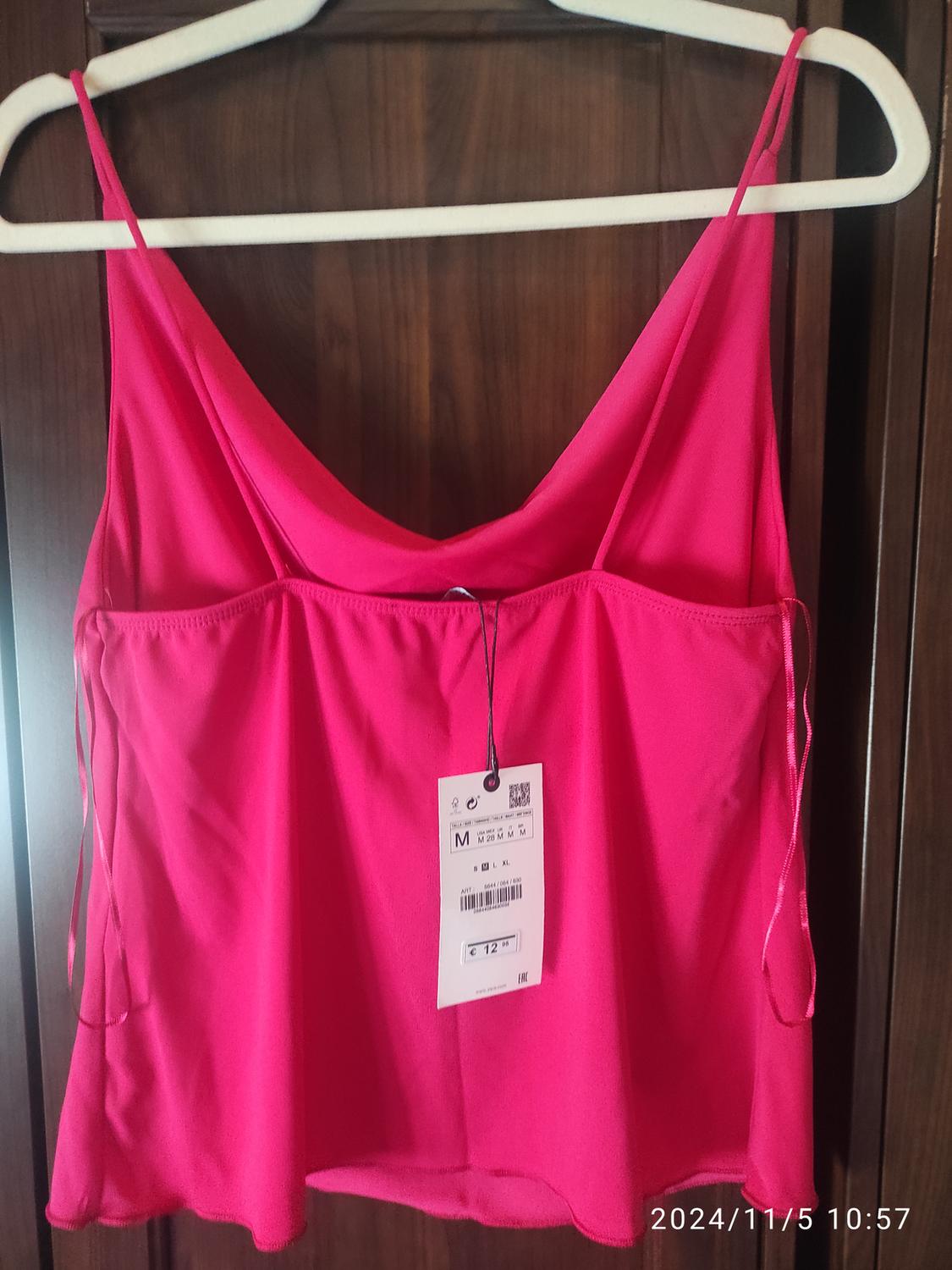 CAMISOLE TOP WITH DRAPED DETAIL - Image 5