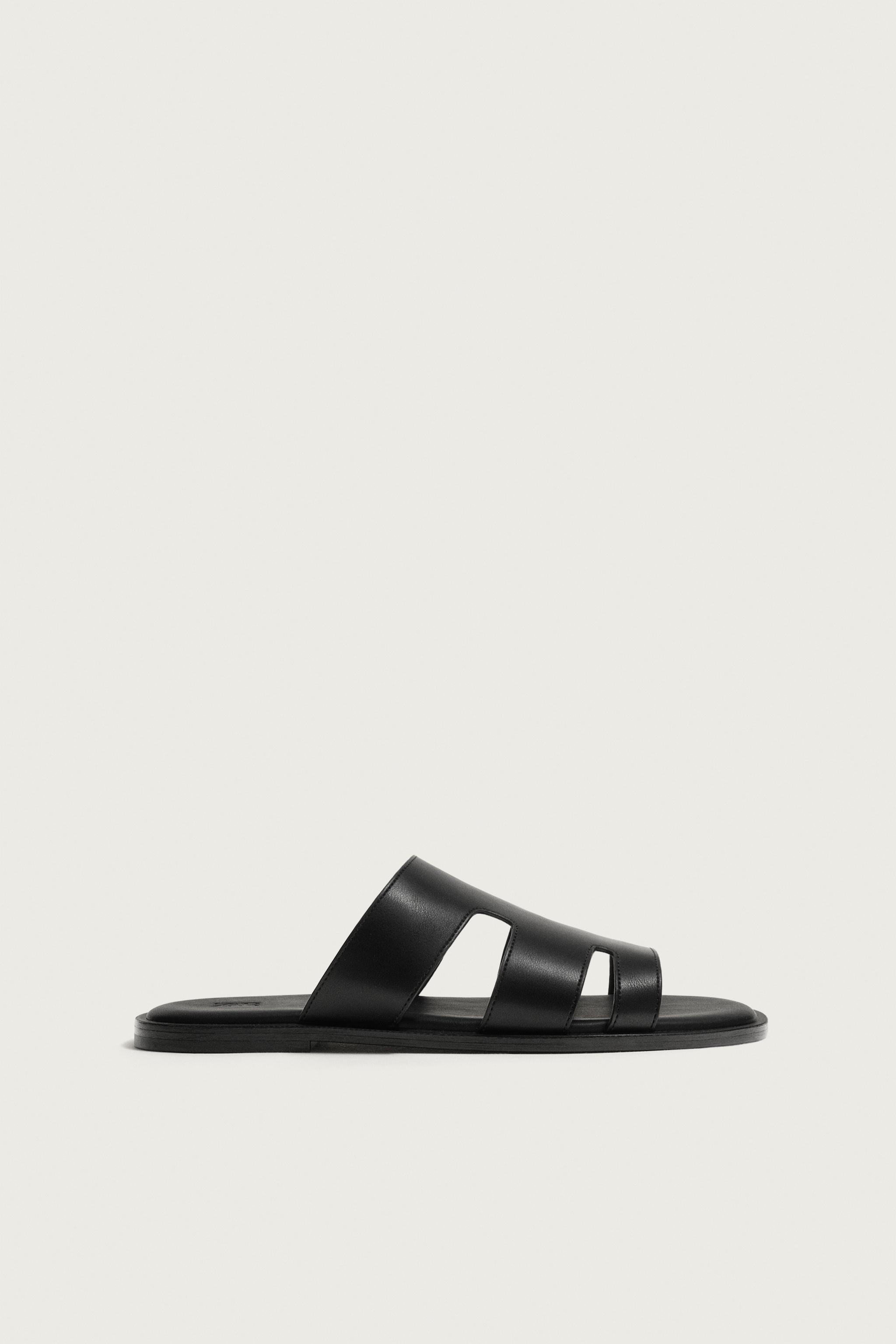 STRAP SANDALS — Black