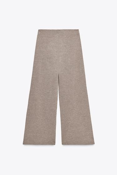 BASIC PIQUÉ TROUSERS - Light brown by Zara - Image 3