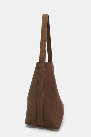 BUCKET SHOULDER BAG - Brown by Zara - Image 3