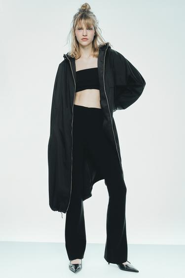ZW COLLECTION HOODED PARKA - Black by Zara