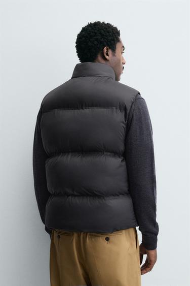 GILET MATELASSÉ DÉPERLANT - Noir de Zara - Image 2