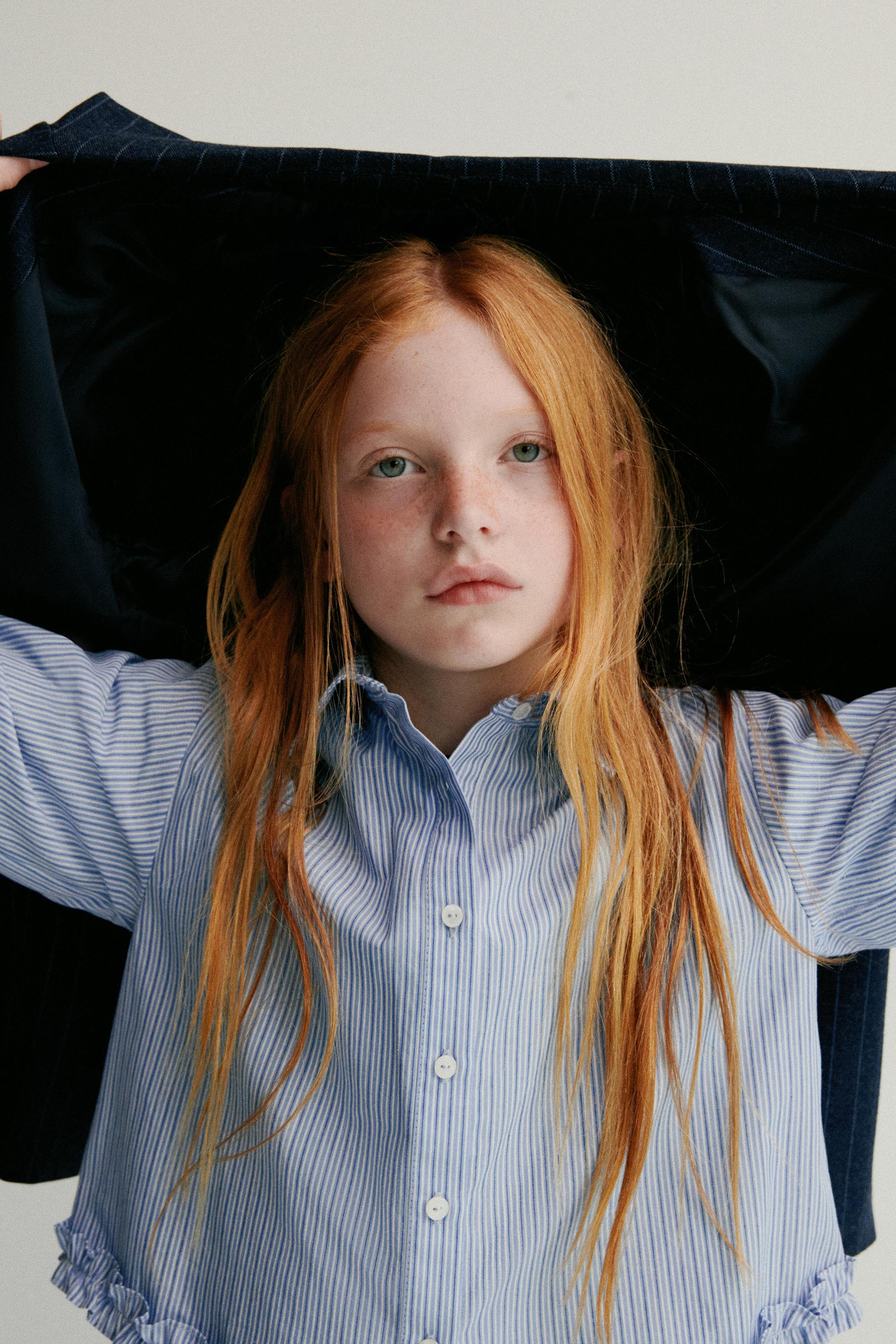 CHEMISE RAYURES VOLANT