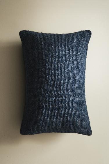 FUNDA COJÍN LANA X SOCIETY LIMONTA - Azul de Zara