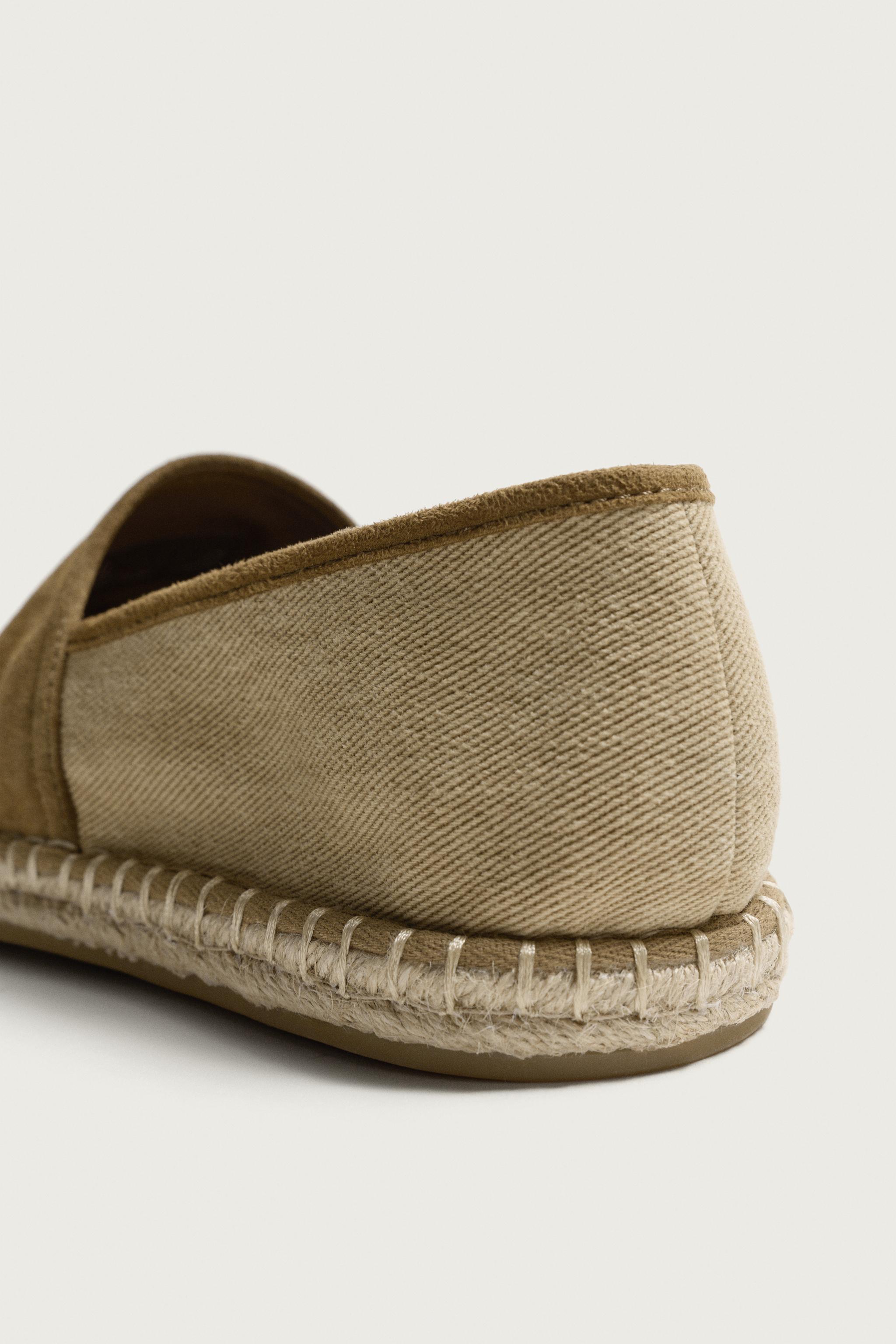 Zara Kombine Deri Espadril görsel 6