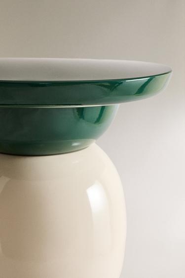 SHINY AND MATTE SIDE TABLE X COLLAGERIE - Green by Zara - Image 4