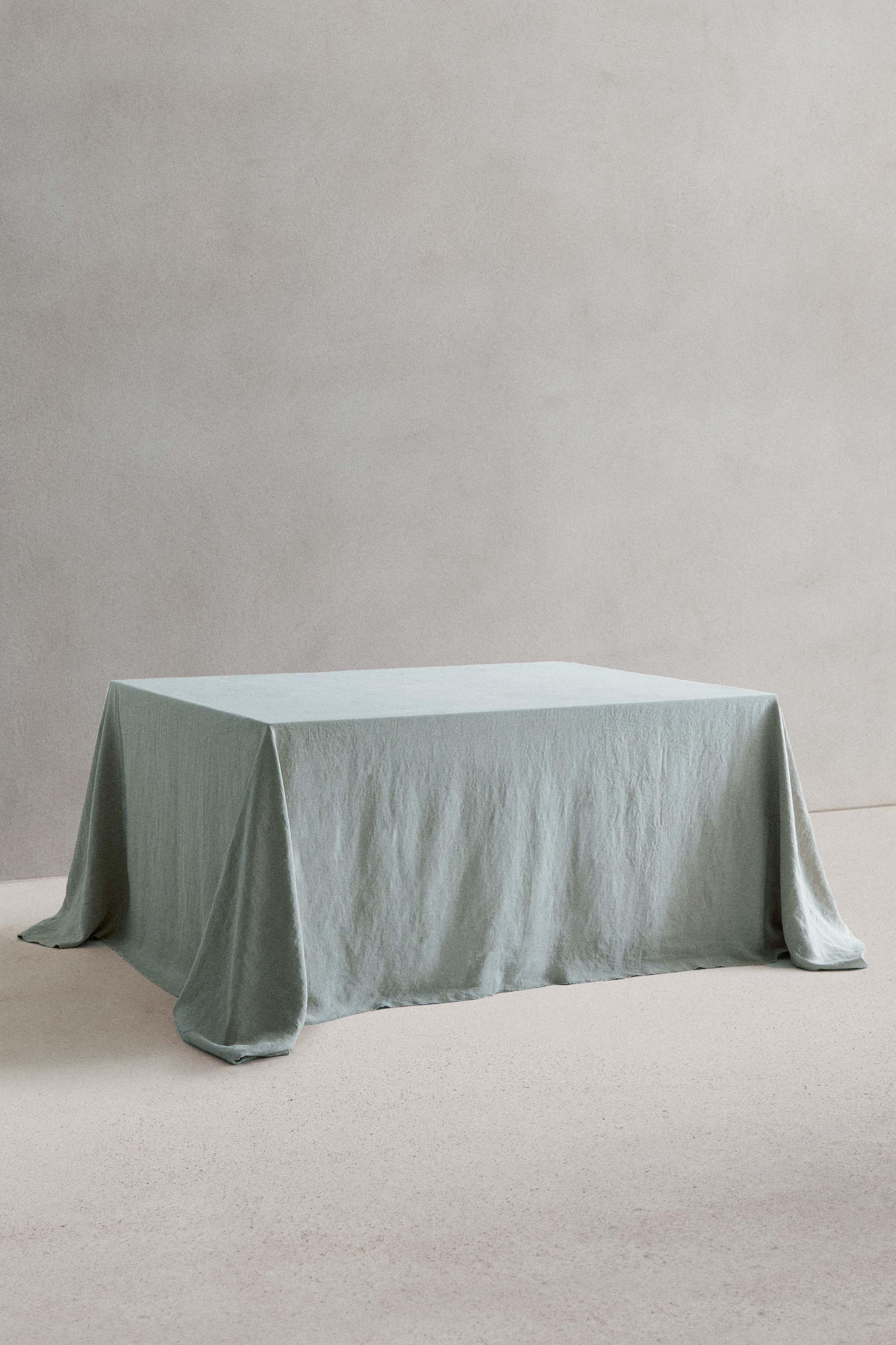 TABLECLOTH 01 — Mid-blue