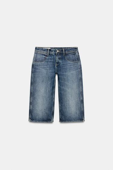 TRF MID-RISE CAPRI DENIM JEANS - Blue by Zara - Image 6