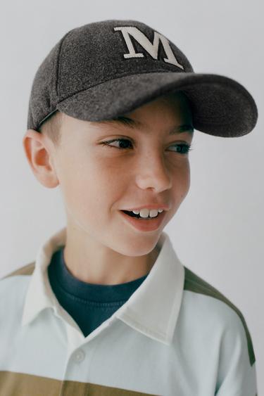 Zara INITIAL FABRIC CAP - Gray marl