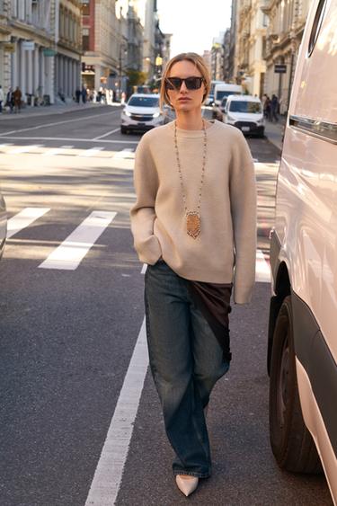 JERSEY PUNTO LISO - Crudo de Zara - Imagen 0