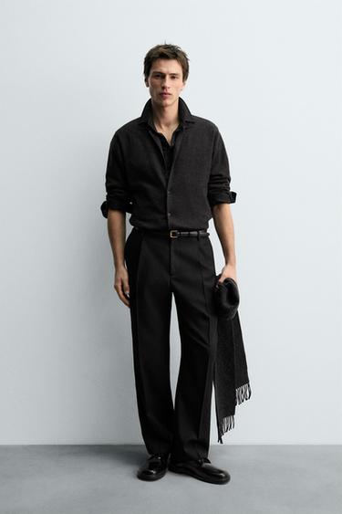 Zara 100% 羊毛開襟衫 - 炭灰色 - 圖片 0