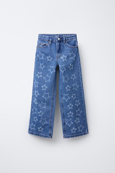 STAR WIDE-LEG JEANS - Blue by Zara - Image 0