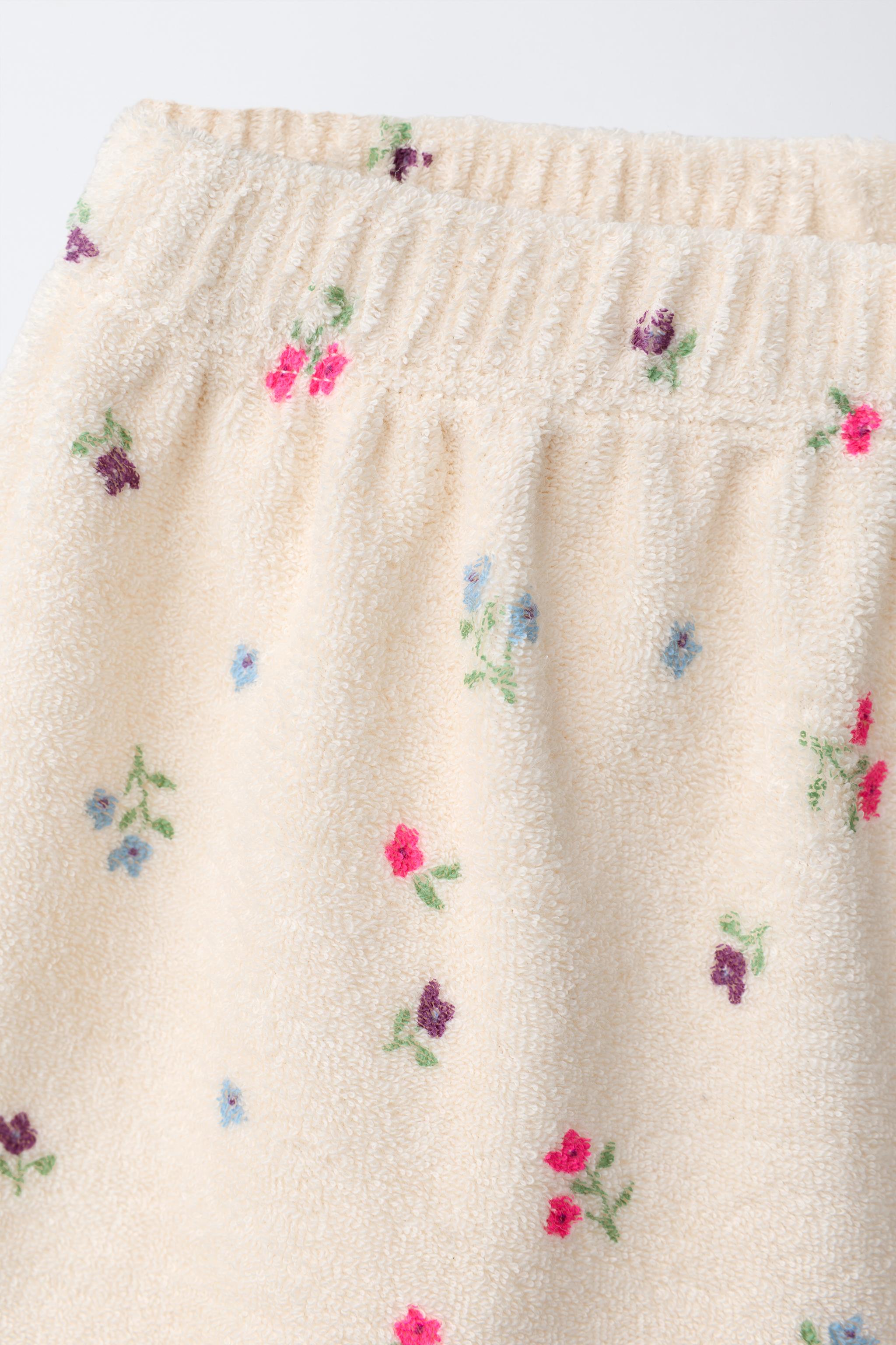 CHERRY TOWEL EFFECT T-SHIRT AND BERMUDA SET