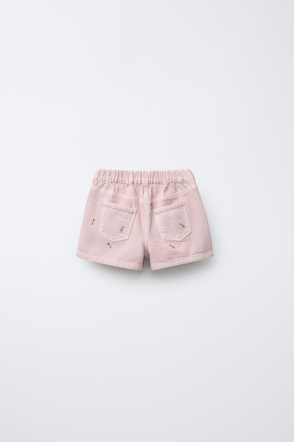 EMBROIDERED TWILL SKORT
