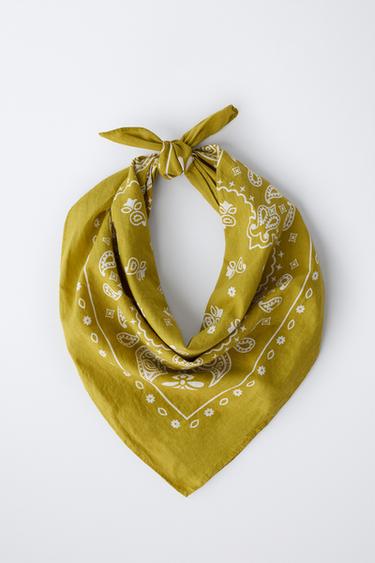 PAISLEY BANDANA - Mustard by Zara - Image 3