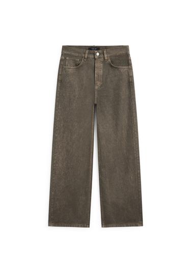 Jean wide leg - Kaki foncé de Zara