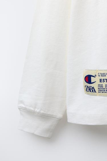 T-SHIRT PIÈCES CHAMPION ® X ZARA - Blanc de Zara - Image 3