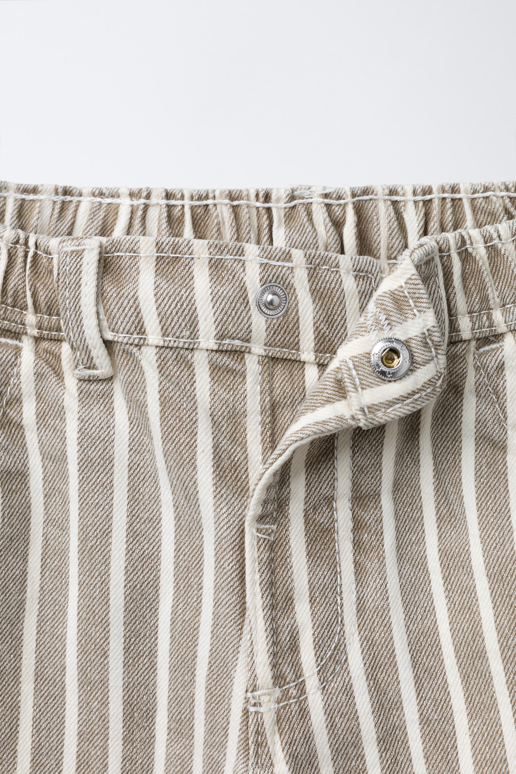 PANTALON BAGGY À RAYURES