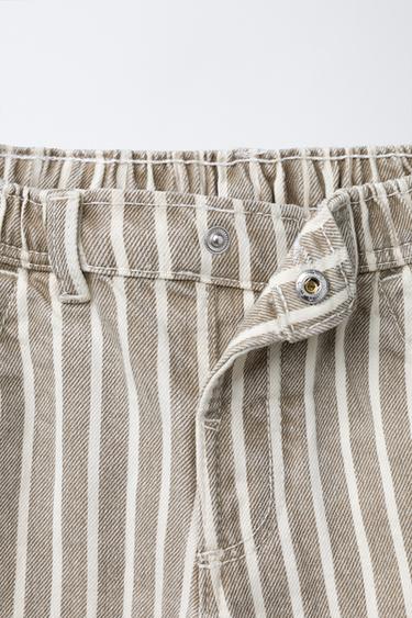 PANTALON BAGGY À RAYURES - Rayures de Zara - Image 2