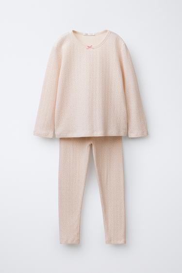 6-14 YEARS/ POLKA DOT PYJAMAS - Ecru by Zara