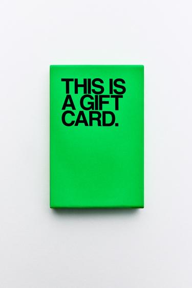 CARTÃO-PRESENTE (FÍSICO) - Verde da Zara - Imagem 0