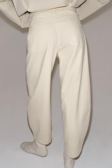 ZW COLLECTION TAPERED HIGH-WAIST JEANS - Butter by Zara - Image 2