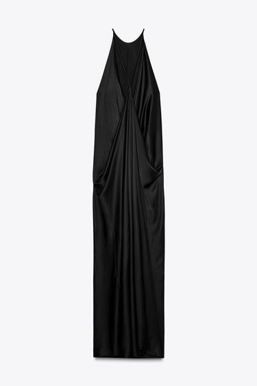 ROBE SATINÉE ZW COLLECTION - Noir de Zara - Image 7