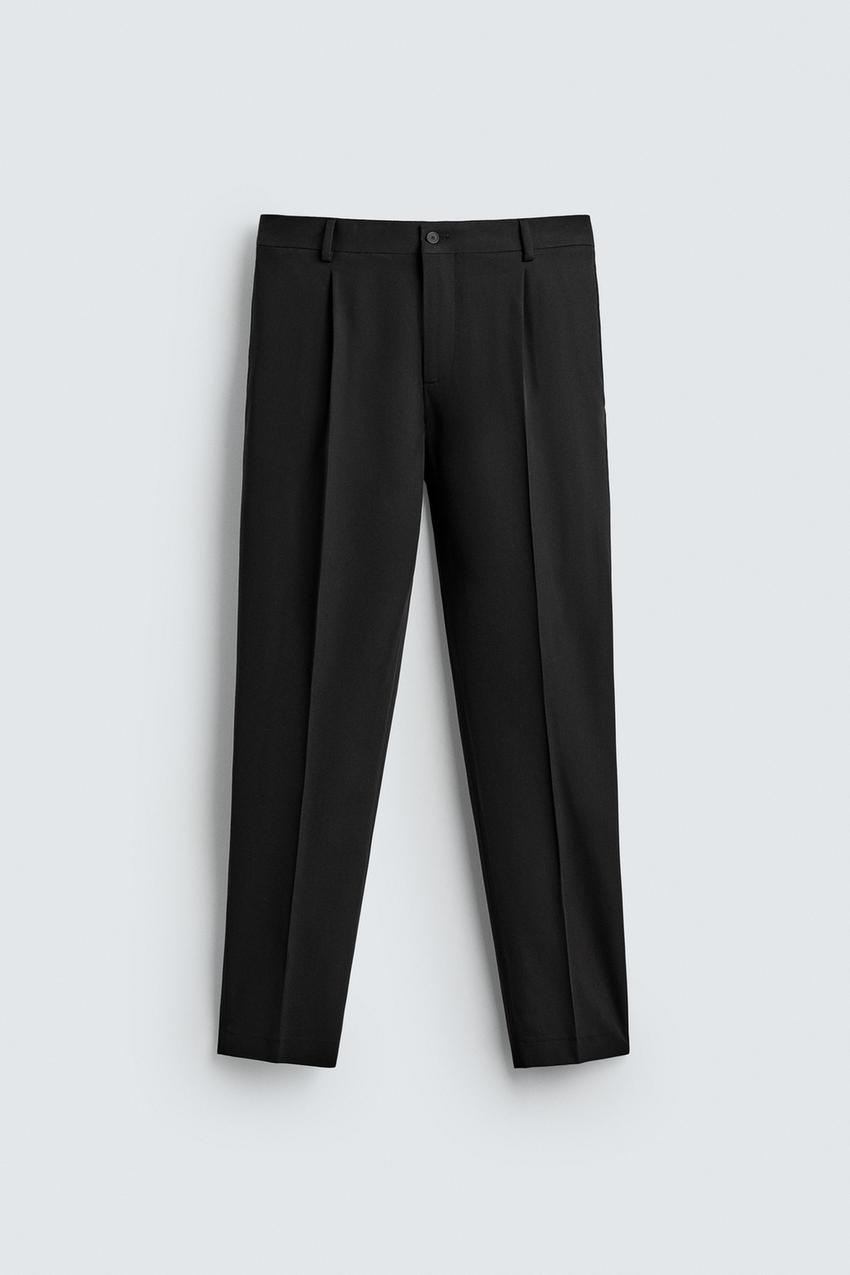 COMFORT PLEATED SUIT PANTS