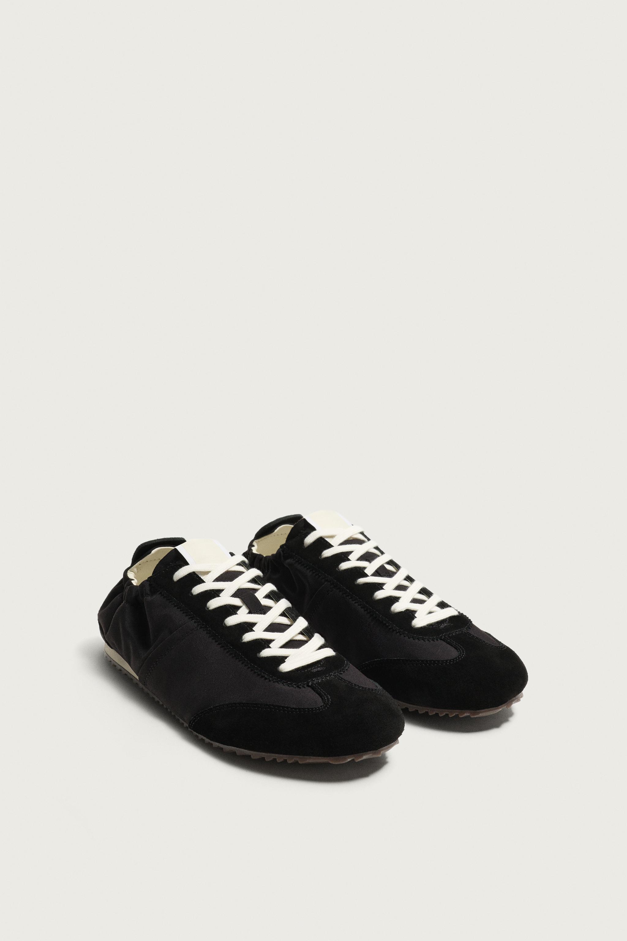 RETRO-STYLE SNEAKERS — Black (alternate view)