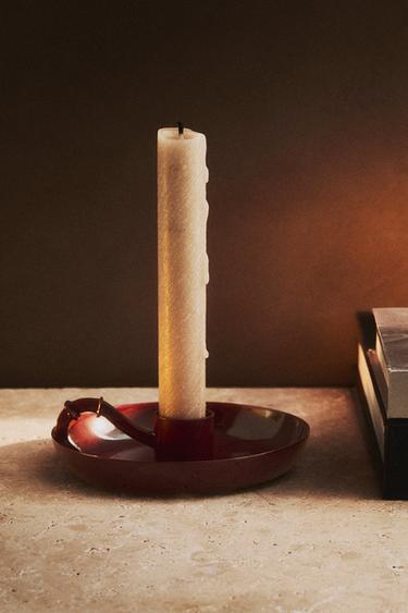 BOUGEOIR MÉTAL ROND NOËL - Grenat de Zara - Image 4