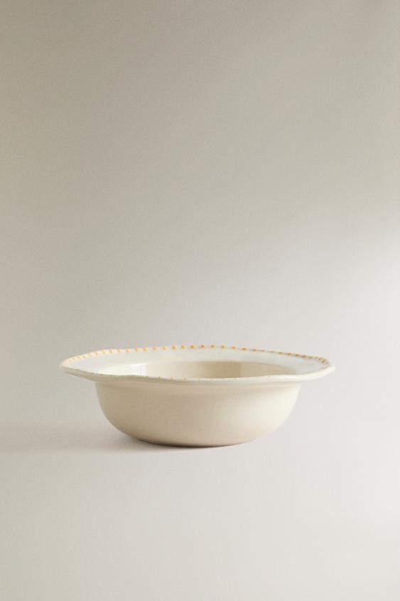 EARTHENWARE FISH BOWL - Yellow by Zara - Image 0