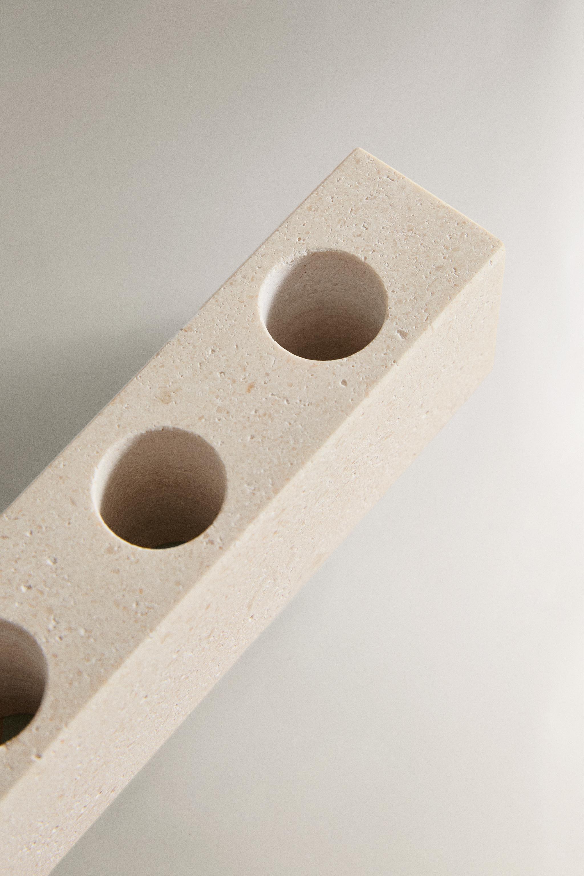 SUPPORT BROSSE À DENTS MARBRE BLANC