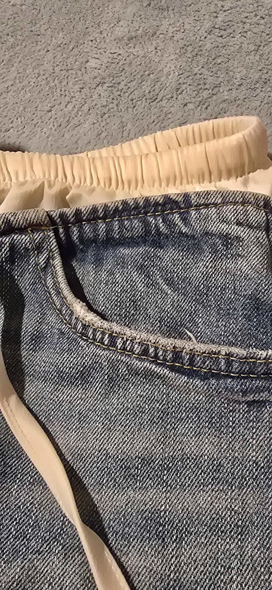 TRF CONTRAST DENIM SKIRT - Image 3