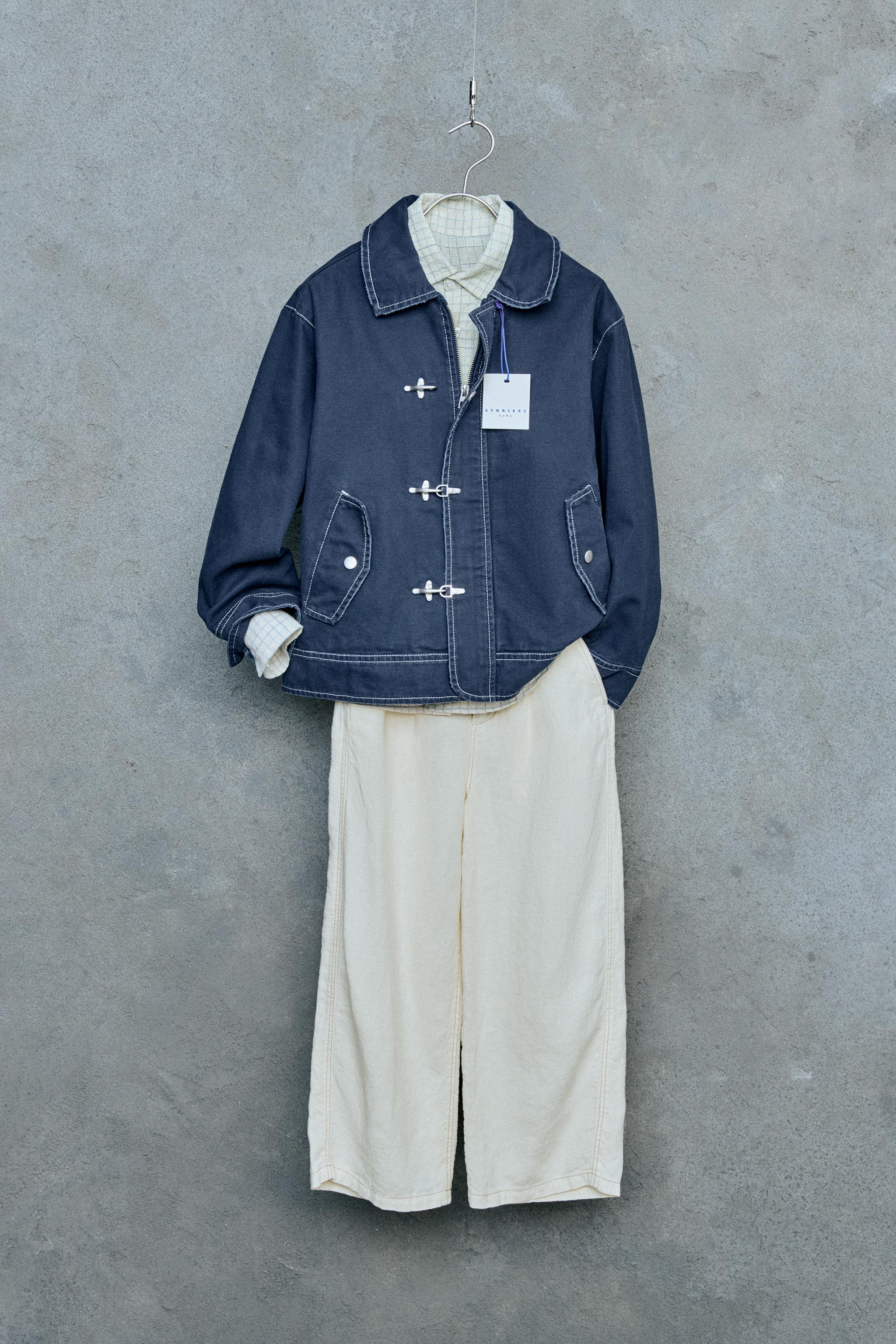 STORIESZ - TOPSTITCHED FROG FASTENING JACKET | ZARA Türkiye / Turkey