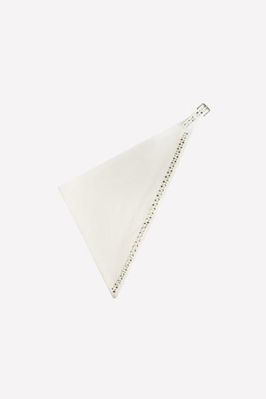 LEATHER STUDDED BANDANA LUDOVIC DE SAINT SERNIN x ZARA - Ecru by Zara