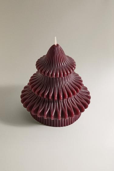 GINGERBREAD SCENTED TREE CANDLE - Red by Zara - Image 1