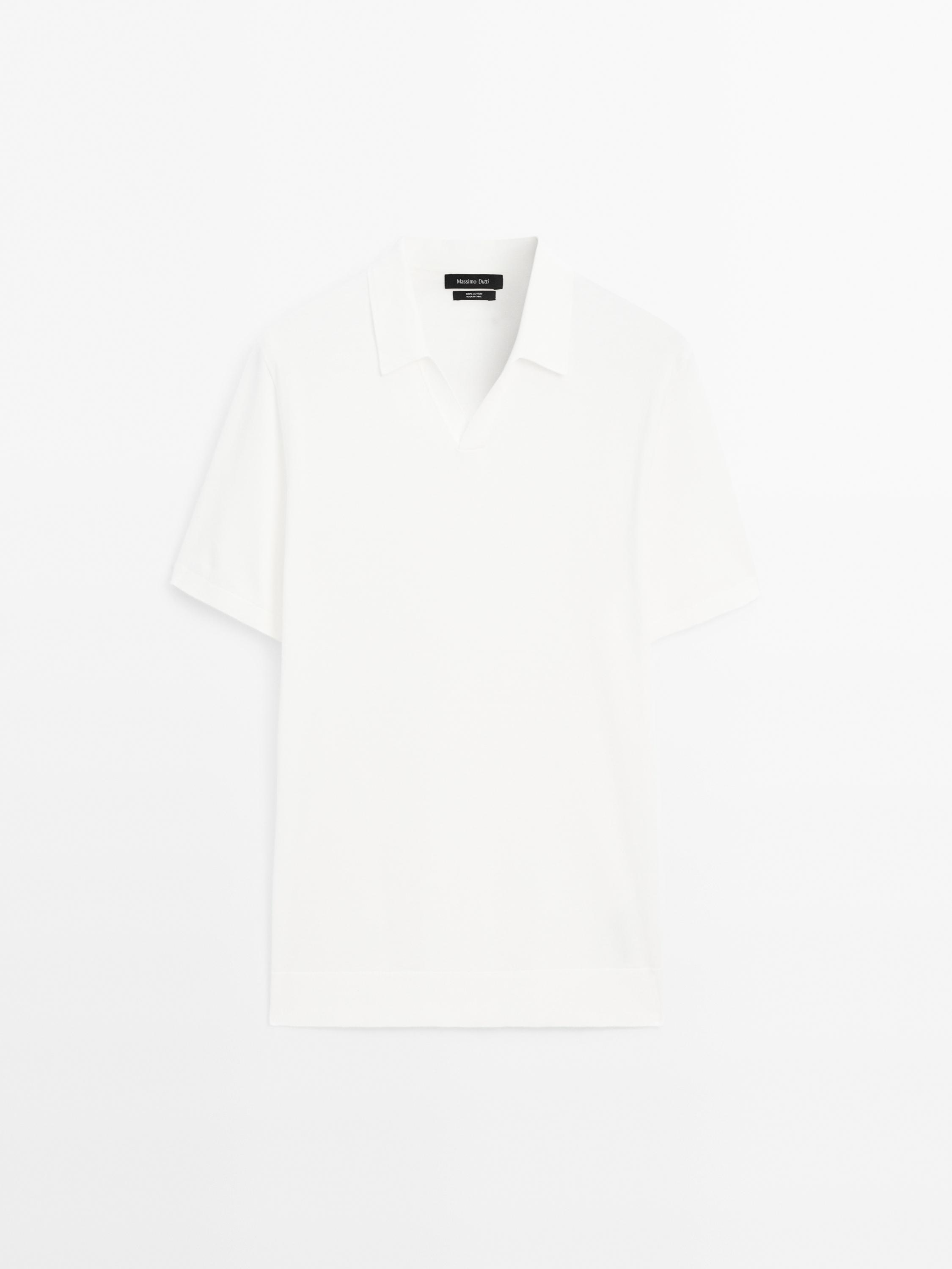 Polo en maille de coton à manches courtes