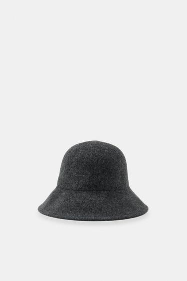 PLAIN WOOL BEANIE - Grey by Zara