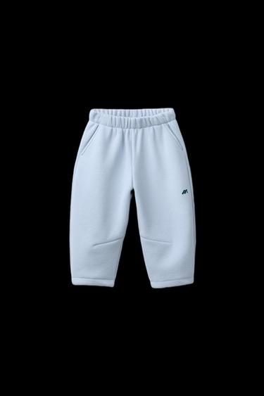 BAGGY-HOSE MIT FLEECEFUTTER UND LOGO - Blau von Zara - Bild 0