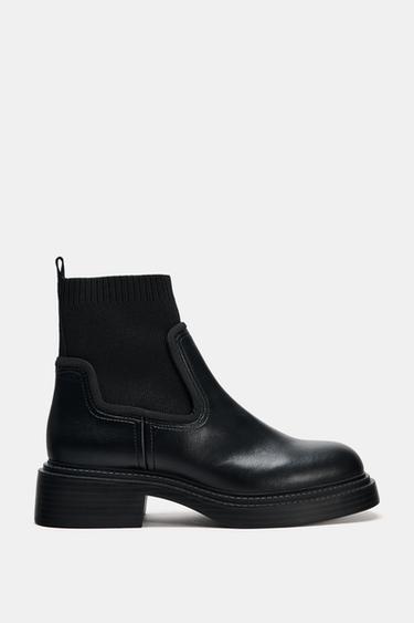 BOTÍN CHELSEA SUELA TRACK - Negro de Zara