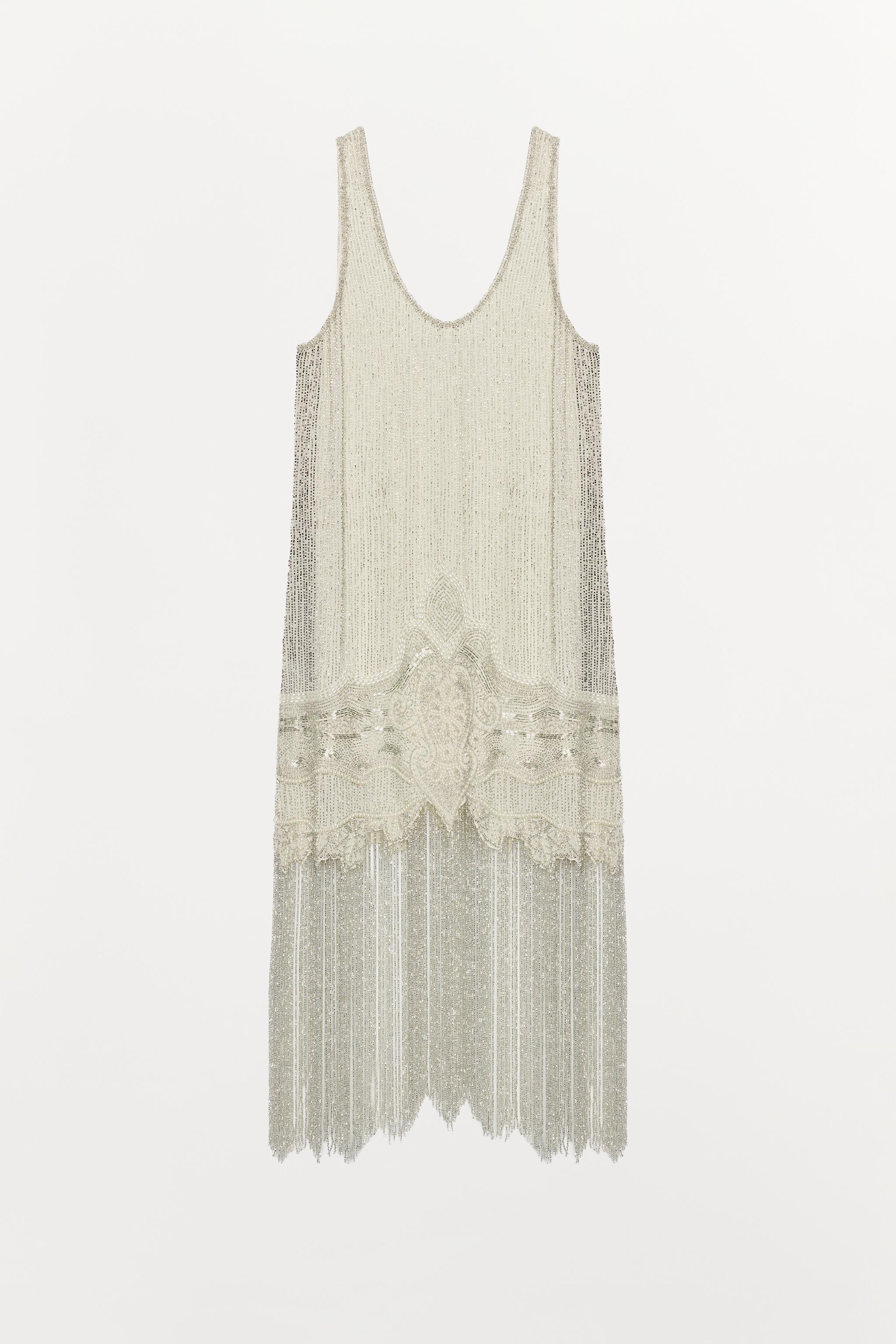 ROBE À BRETELLES FANTAISIE FRANGES ZW COLLECTION LIMITED EDITION