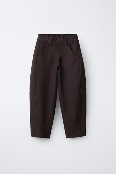 BARREL TROUSERS - Brown by Zara - Image 0
