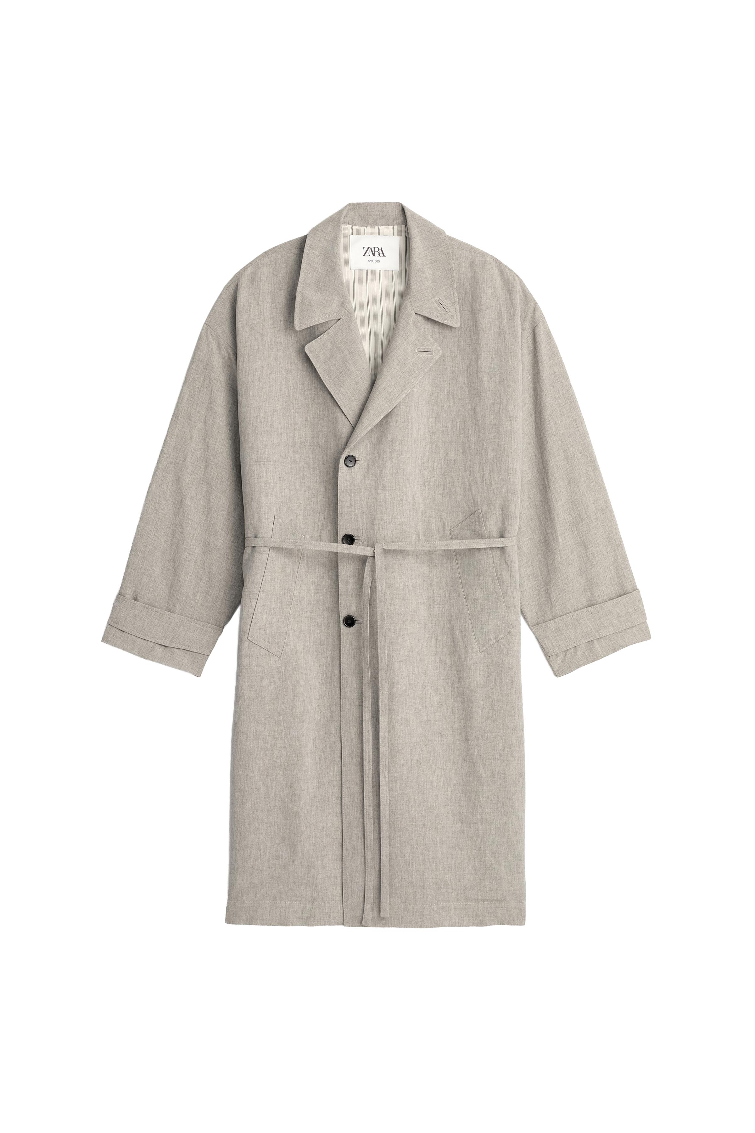 RELAXED FIT VİSKOZ-KETEN PARKA