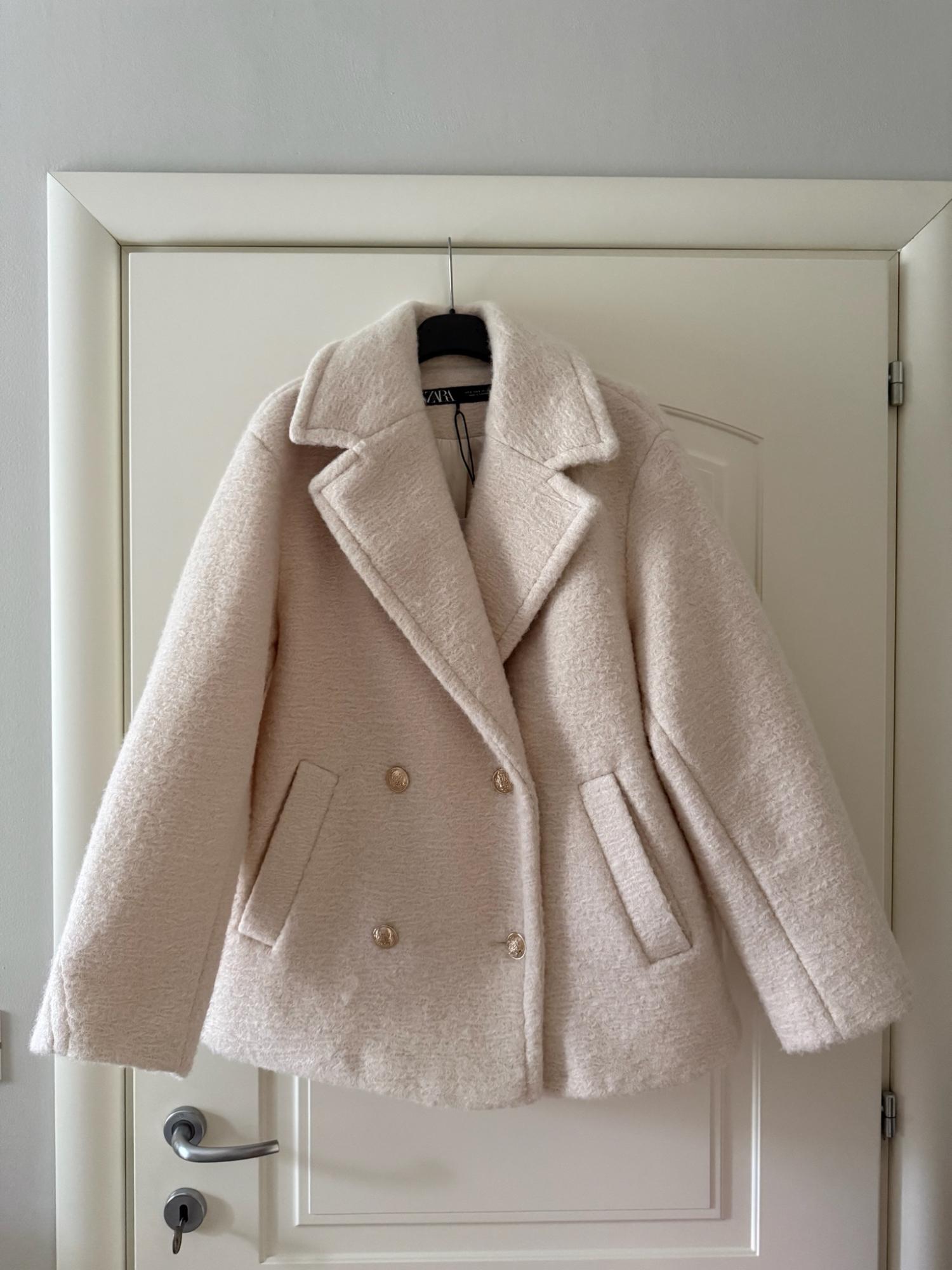 SEMI-LONG BOUCLÉ COAT SECOND HAND | Zara Preowned