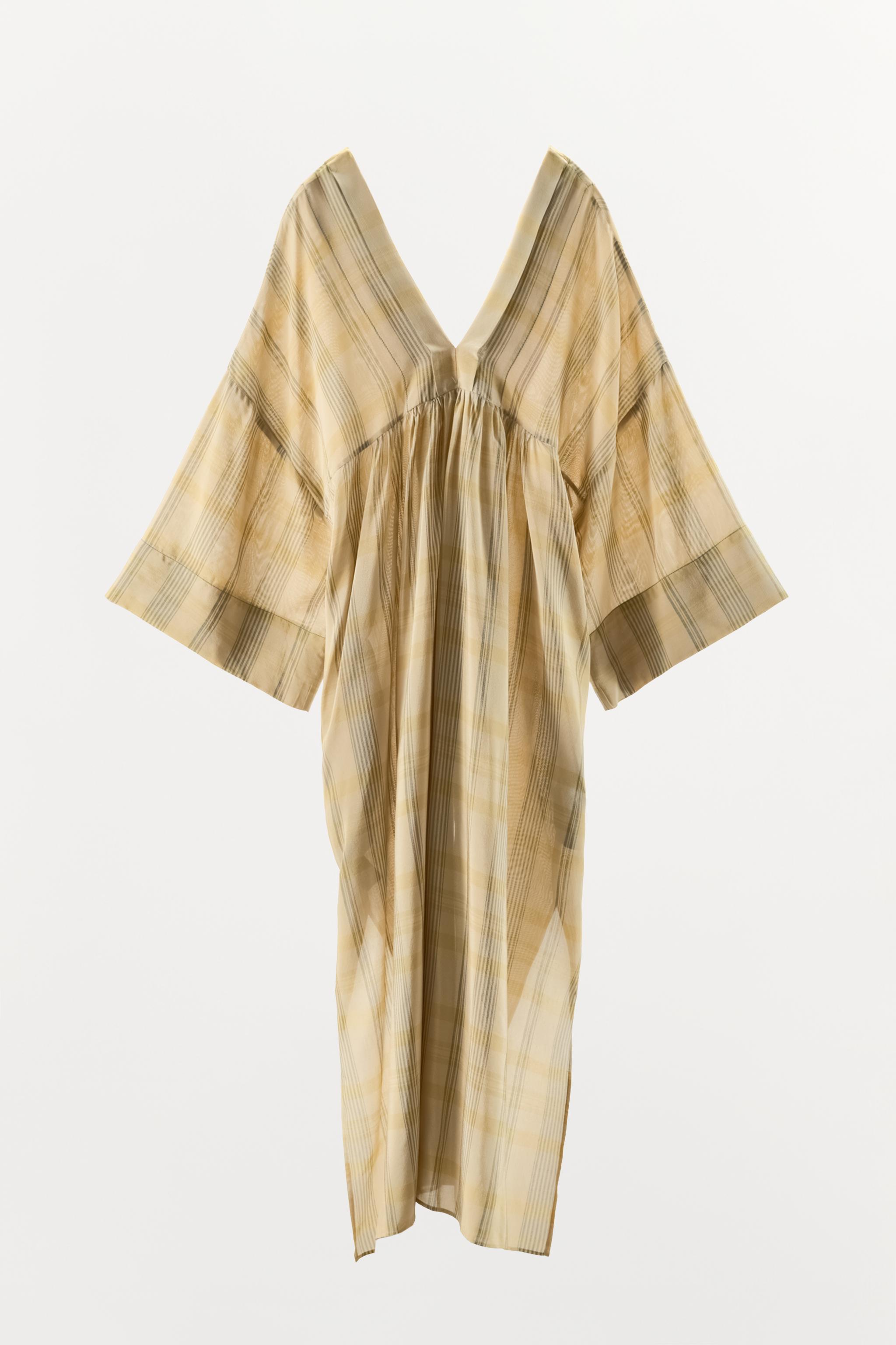 PLAID MIDI DRESS