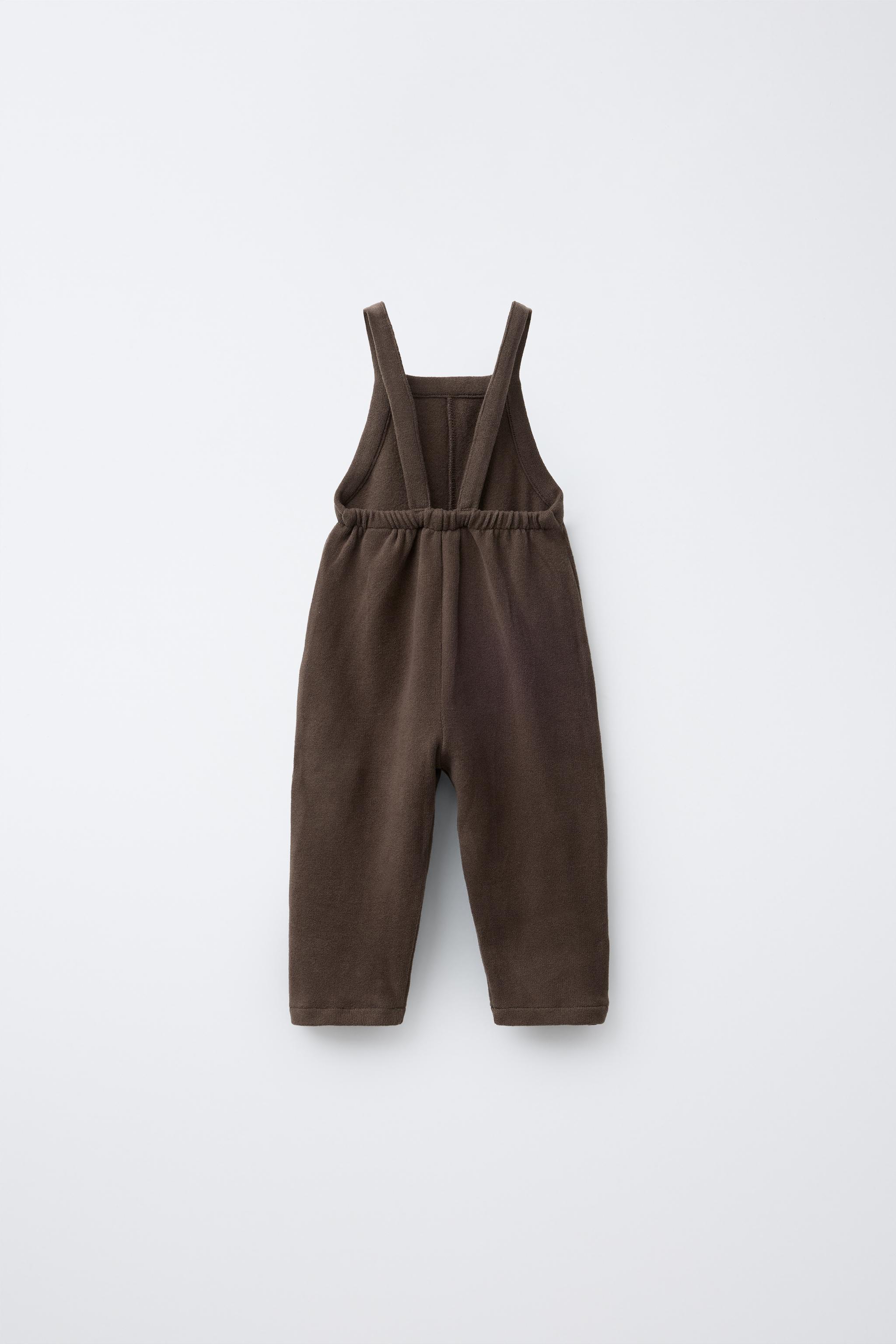 ソフトタッチオーバーオール - ブラウン | ZARA Japan / 日本