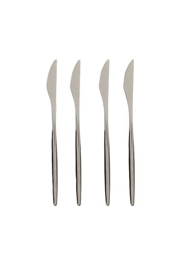 Zara SET OF KNIVES WITH THIN HANDLE (SET OF 4) - Steel
