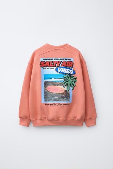 SWEAT IMPRIMÉ CASUAL - Corail de Zara - Image 1